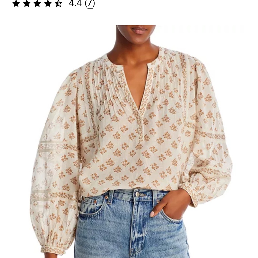 Aqua for Bloomingdale’s Valley Spring Peasant Top- Small